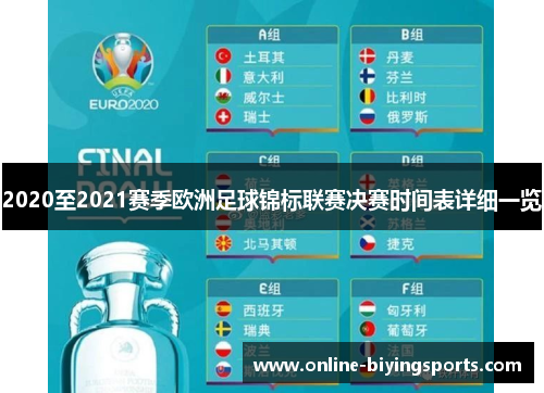 2020至2021赛季欧洲足球锦标联赛决赛时间表详细一览
