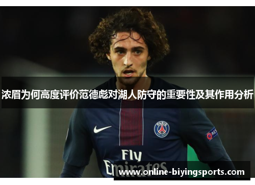 浓眉为何高度评价范德彪对湖人防守的重要性及其作用分析