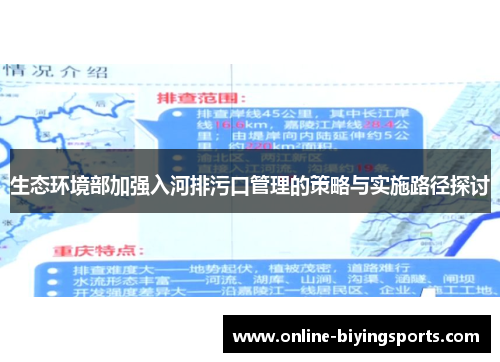 生态环境部加强入河排污口管理的策略与实施路径探讨